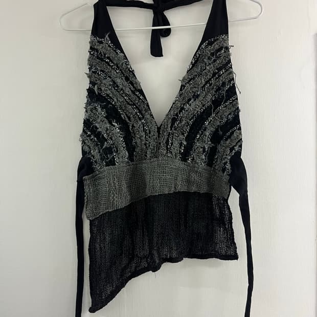 Apron Knit Halter Top
