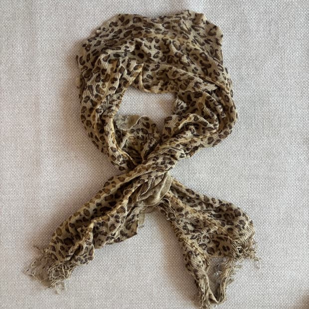 호피 레오파드 머플러