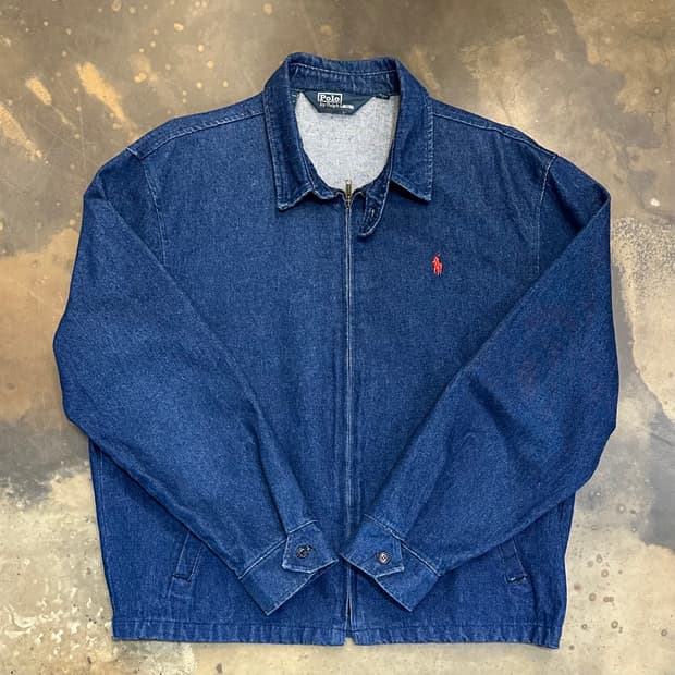 랄프로렌 블루종 데님 xl