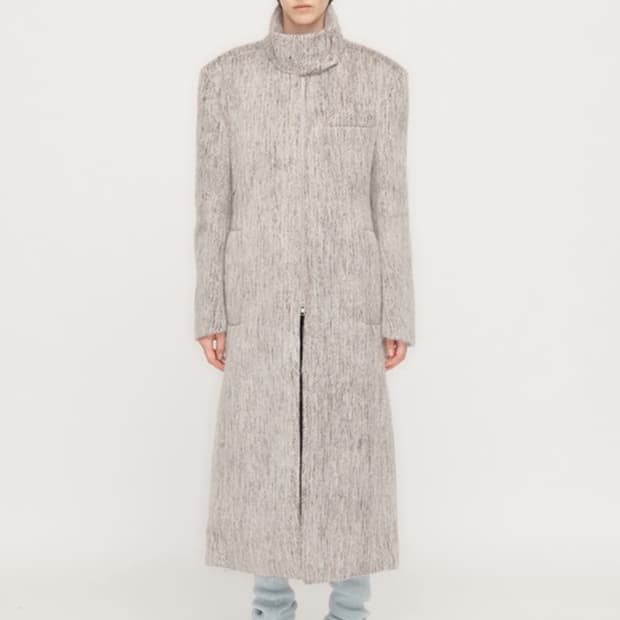 더오픈프로덕트 하이넥 울 코트