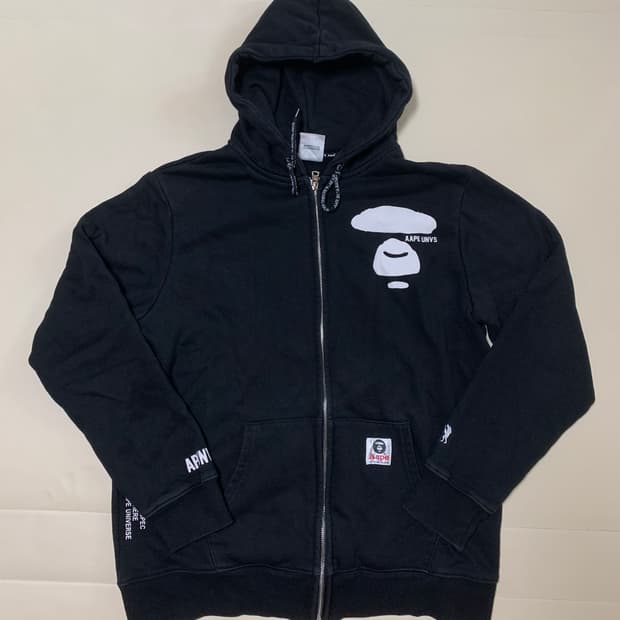 Aape by A Bathing Ape UNVS 문페이스 후드집업