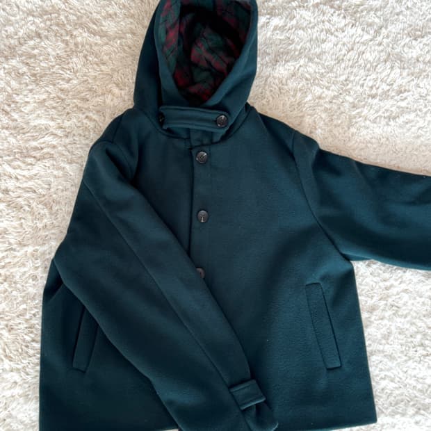 L Vintage 다크그린 하프 코드 