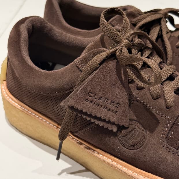 클락스 스웨이드 다크 브라운 275  (거의새것) 에어포스맛