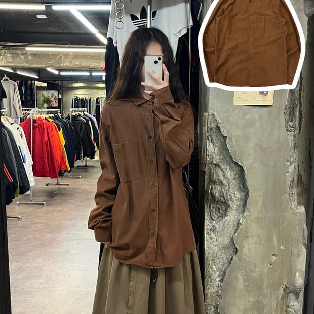 코스 셔츠 브라운 M #csz2026