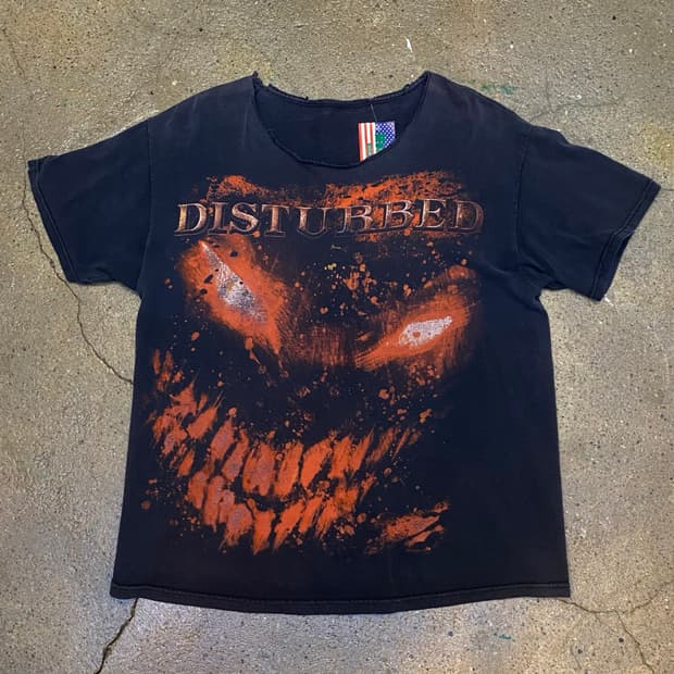 00s Disturbed 디스터브드 프린팅 밴드티