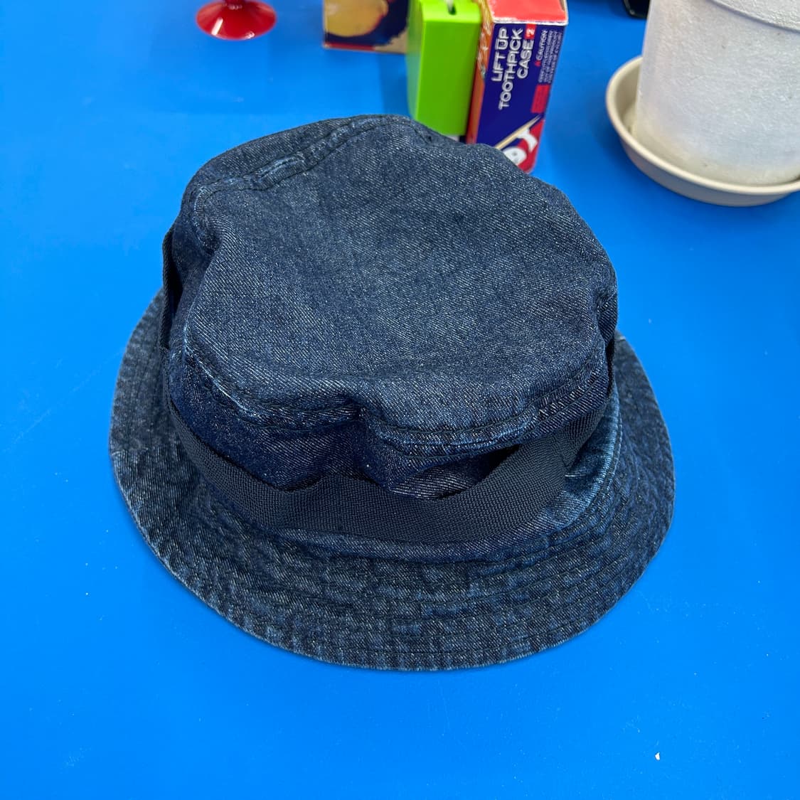 nigel cabourn nam bucket hat navy Nigel Cabourn Denim Nam Bucket