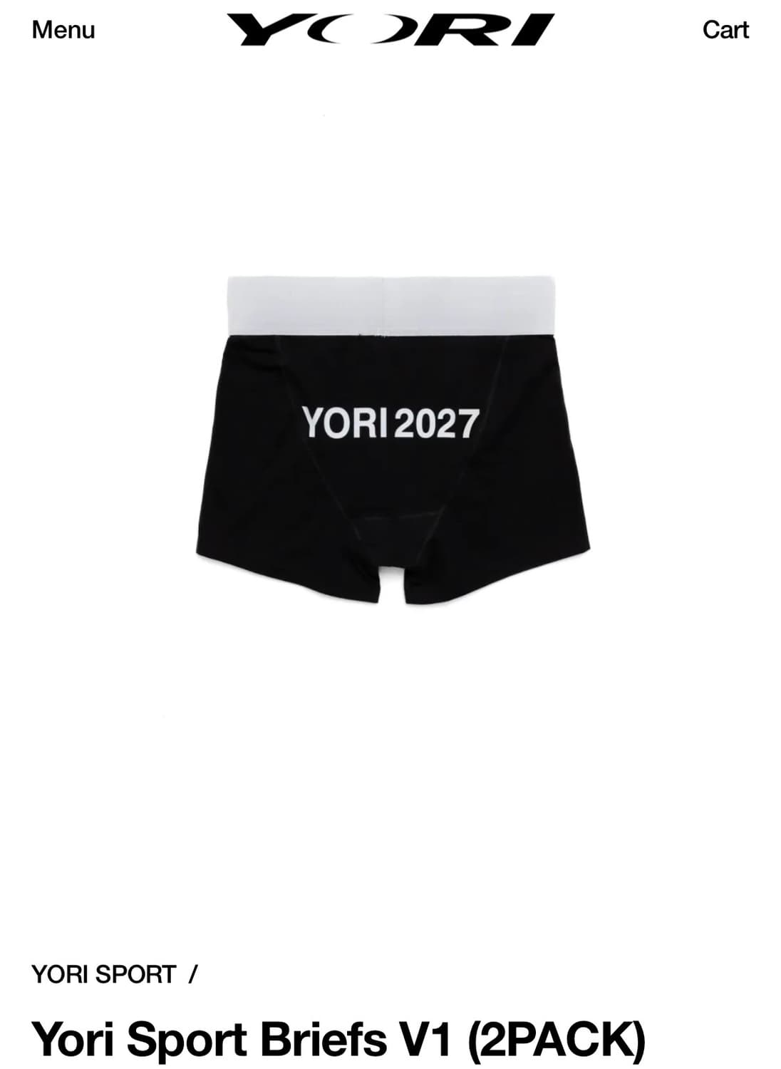 下着・アンダーウェア \"yori sport\"V1 YORI BRIEFS Briefs v1 (2PACK) | YORI