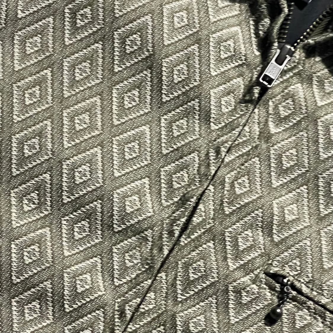 ジャケット・アウター stussy Bryan Diamond Jacket M Stussy Mens Logo Bryan Diamond Pattern Coach Jacket Olive Green