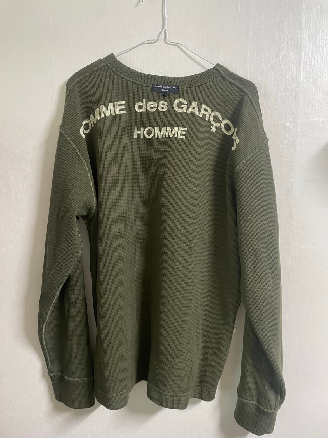 Split Logo Garçons Homme Comme Des Long Sleeve Comme Des Garcons