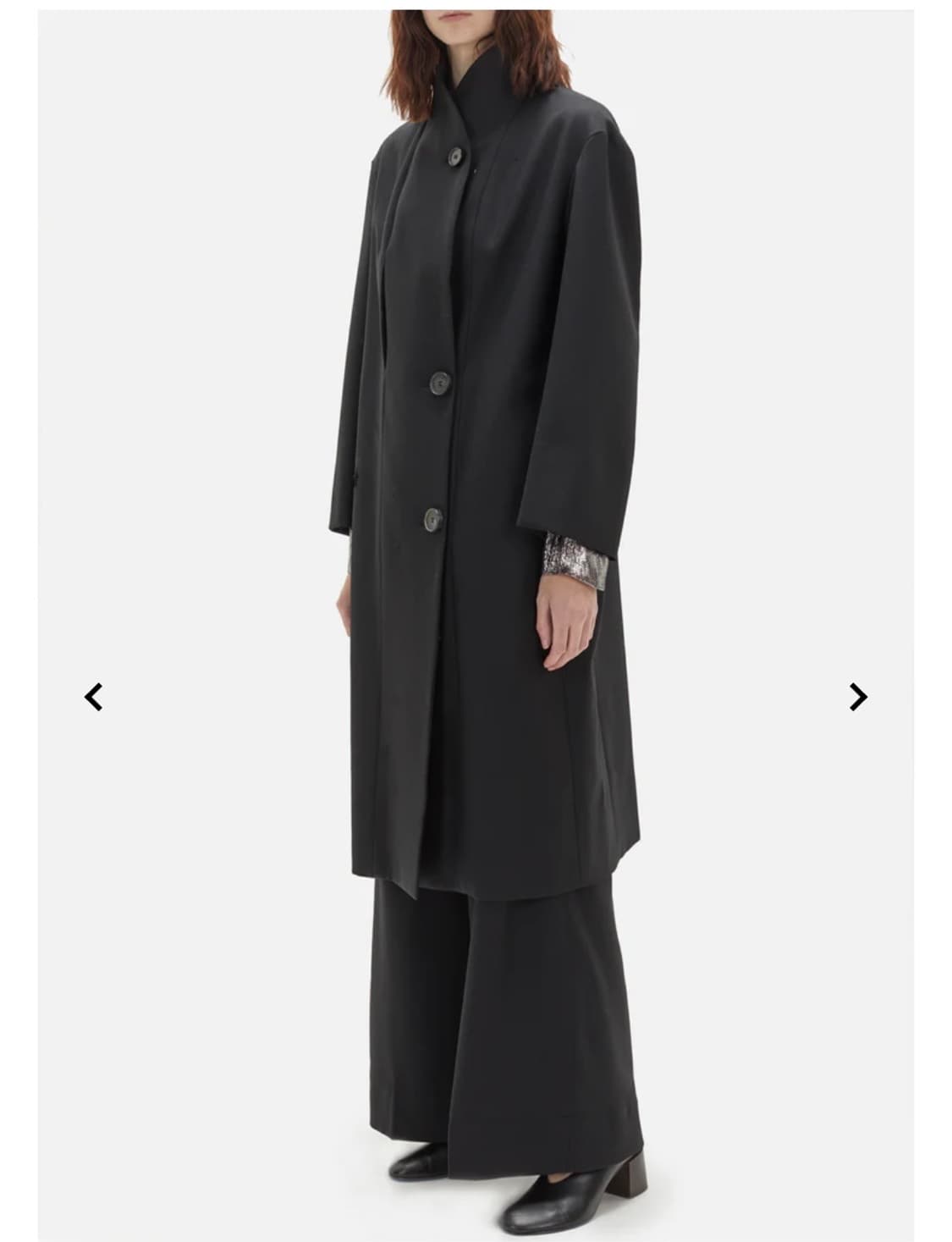 LEMAIRE ' Kaftan Coat | 후루츠패밀리 LEMAIRE 17aw Kaftan Coat 46 Black
