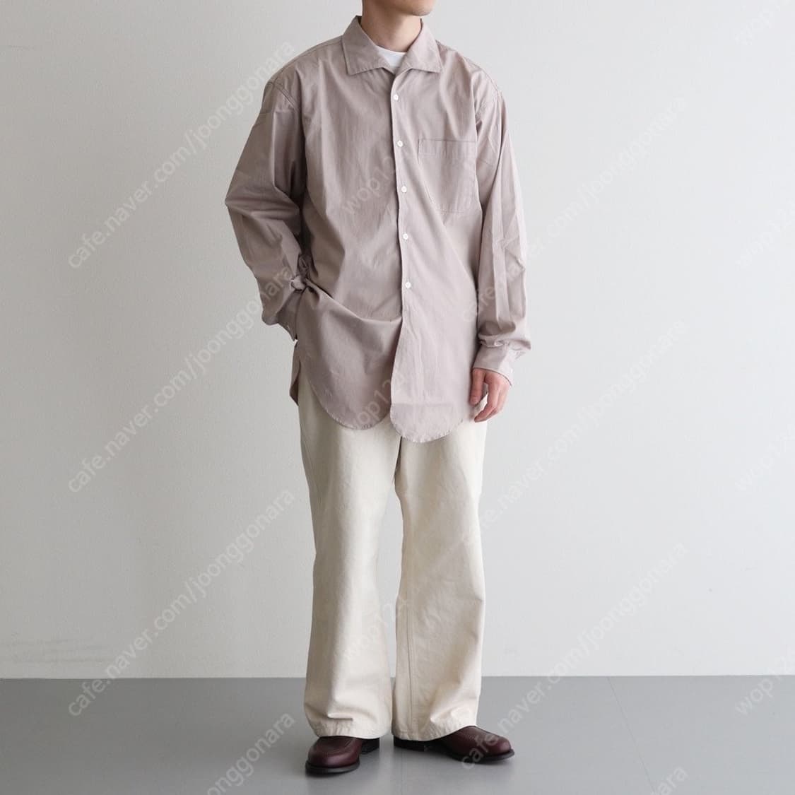 い*ん様 PHIGVEL LONG POINT CALLAR LS SHIRT PHIGVEL LONG POINT CALLAR LS SHIRT REGULAR COLLAR DRESS SHIRT