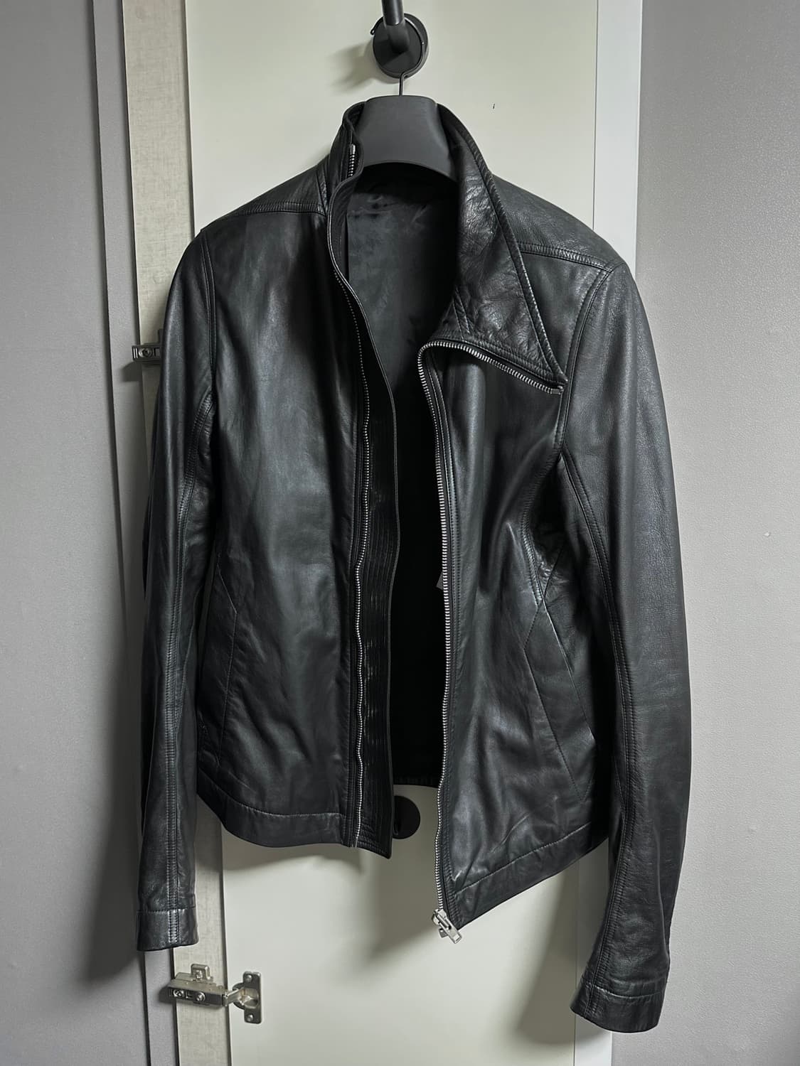 ジャケット・アウター Rick Owens leather JKT\"MORRINO\" SIZE46 Rick Owens leather JKT