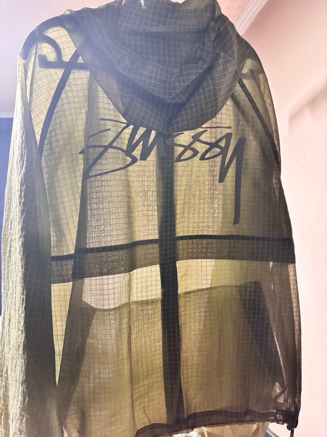 STUSSY BEACH SHELL TRANSPARENT RIPSTOP Stussy Beach Ripstop