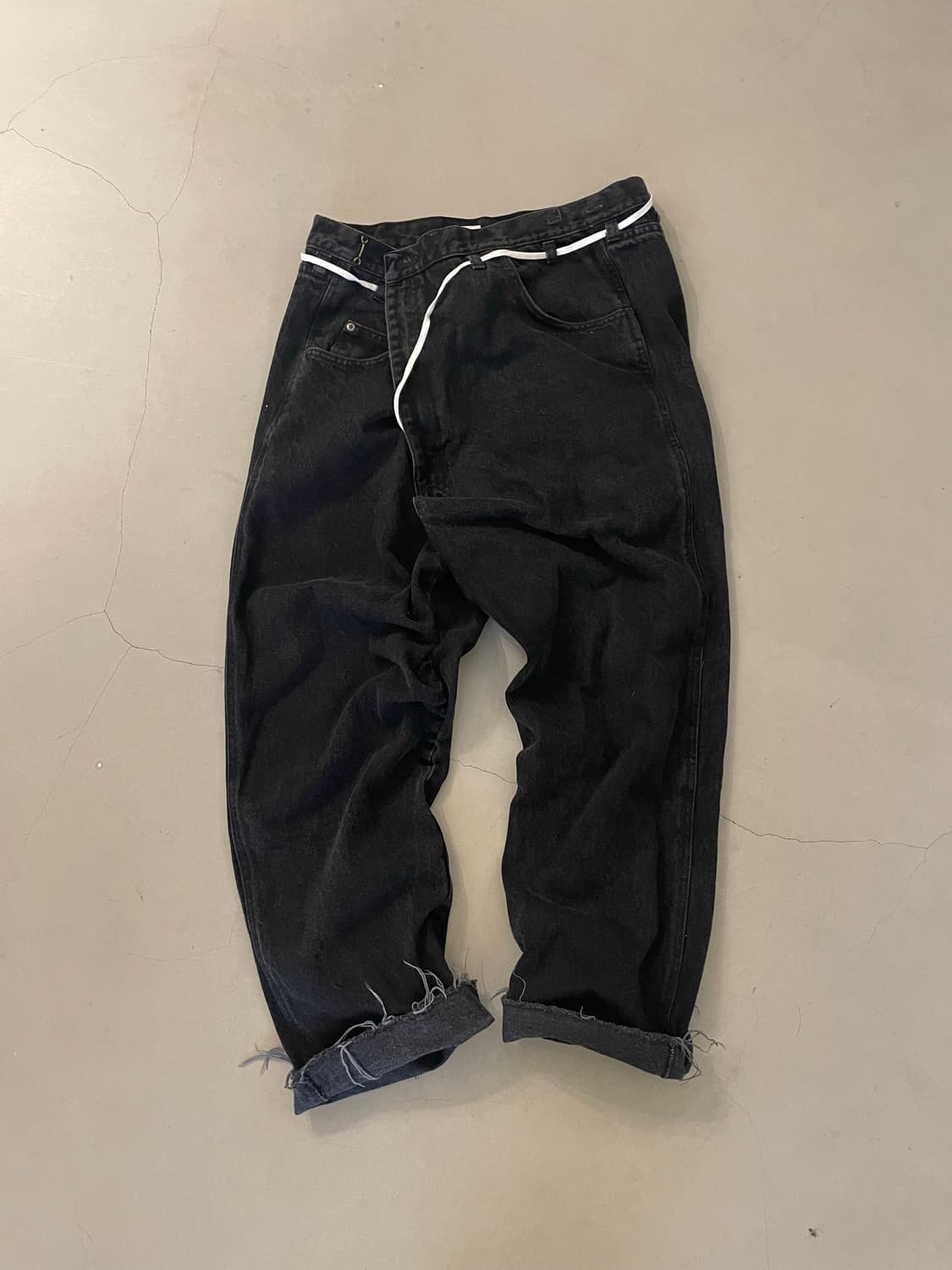 【MAISON EUREKA 】REWORK BIGGYSHORTS /ブラック MAISON EUREKA VINTAGE REWORK BIGGYSHORTS MAISON EUREKA