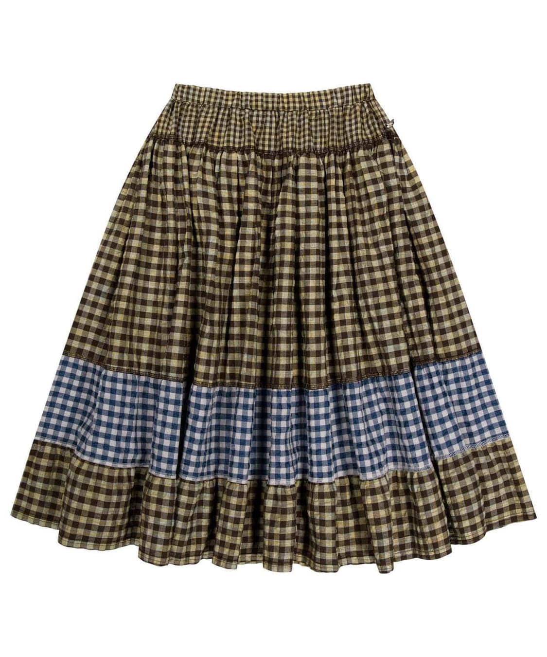 スカート coyseio MORI CHECK SKIRT BROWN 새상품 Coyseio Mori Check Skirt Brown | 후루츠패밀리
