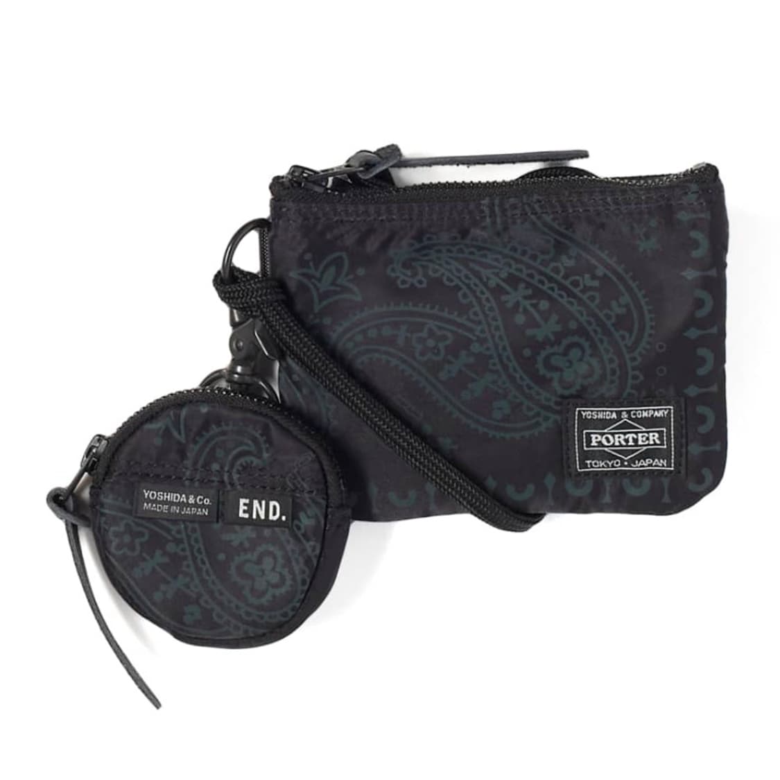 END. × PORTER NECK WALLET & POUCH END. x Porter-Yoshida & Co Neck Wallet & Pouch (Black) | END