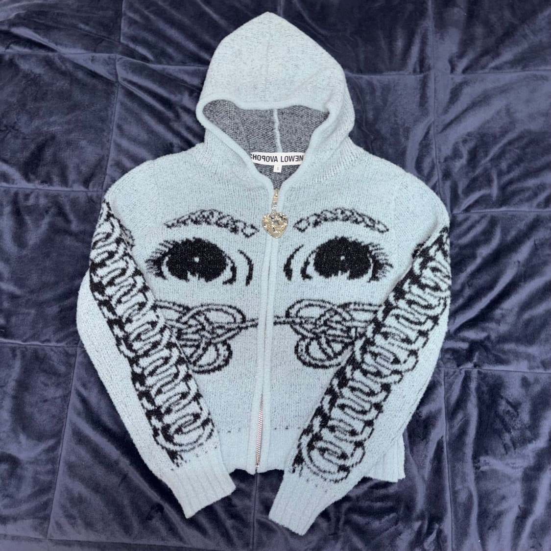 ジャケット・アウター Chopova Lowena Blue Knot Eye Hooded S Knot