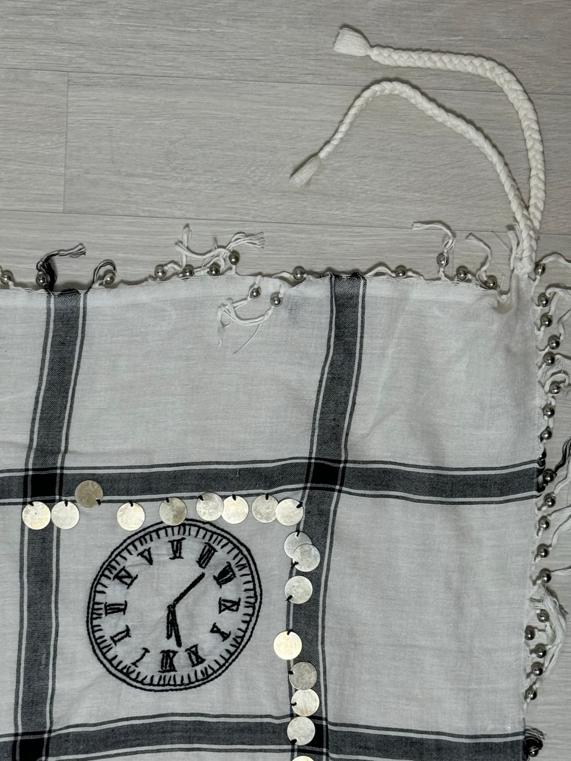 BED j.w. FORD Hand Embroidery Scarf BED J.W. FORD(ベッドフォード