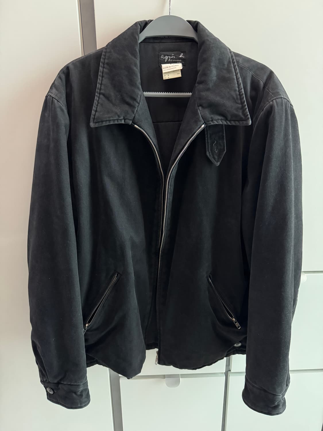 90s agnes b. padded nylon jacket FRANCE Men's agnès b. Clothing