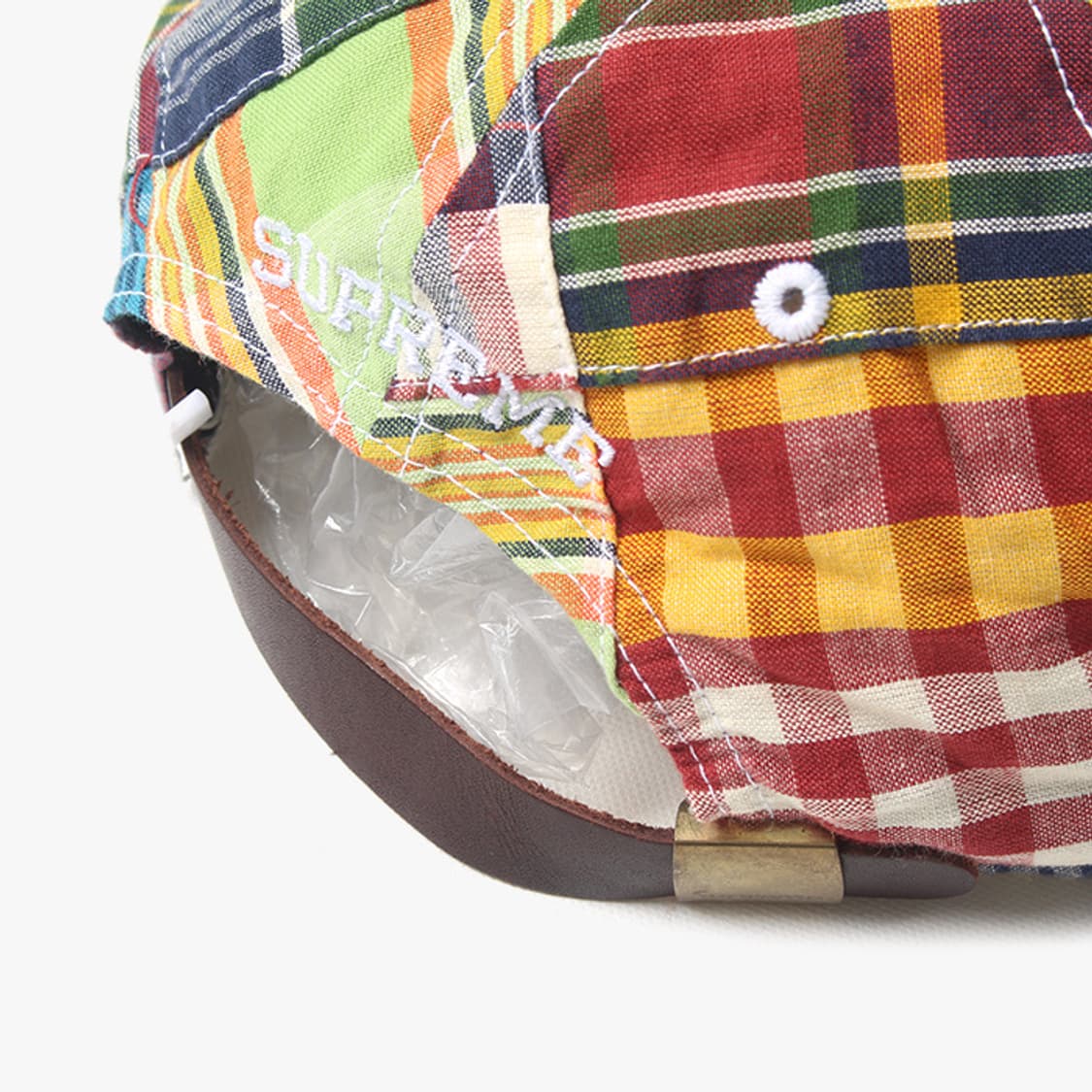 Baseball Cap Supreme Patchwork Hat Supreme Patchwork Madras S Logo
