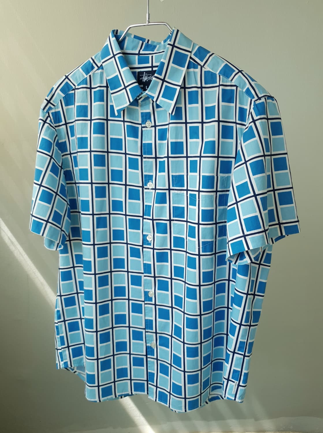 トップス 90s OLD stussy small check shirt cboy トップス 90s OLD stussy small check shirt cboy 90s OLD
