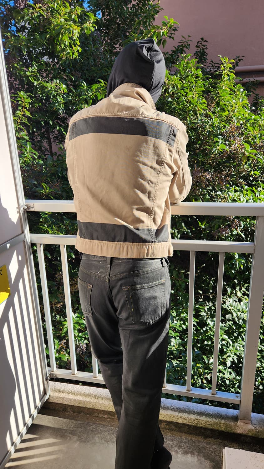 Red Stripe Helmut Lang Re Edition Denim Jacket Helmut Lang