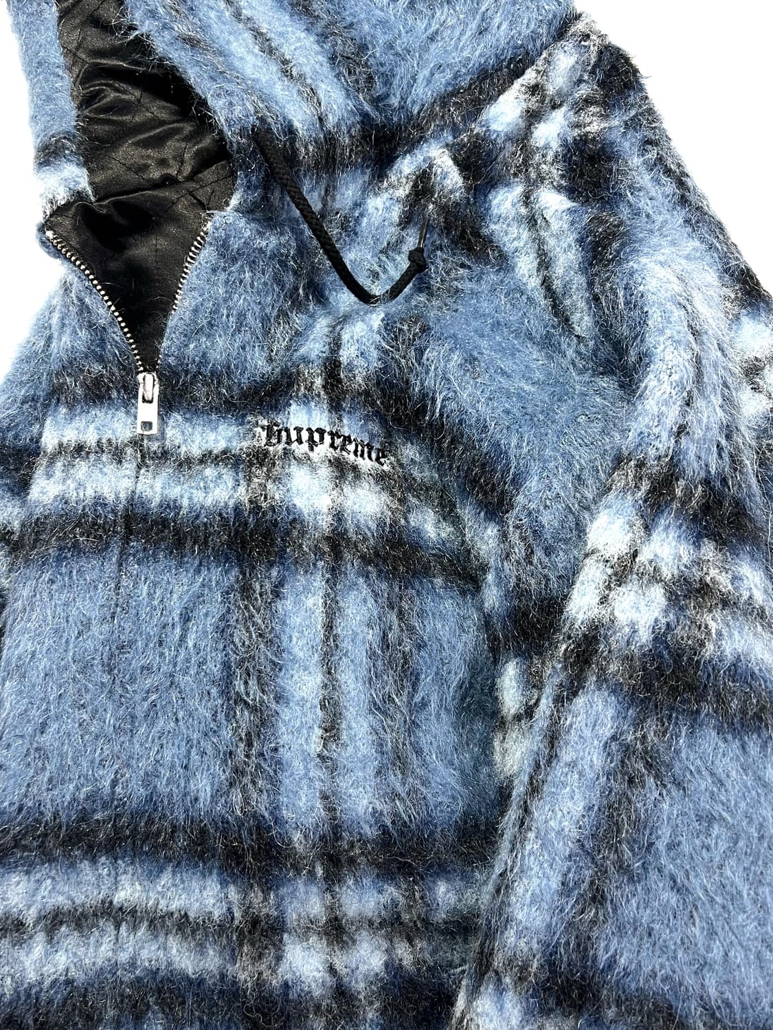 Supreme 16FW Mohair Hooded Work Jacket | 후루츠패밀리