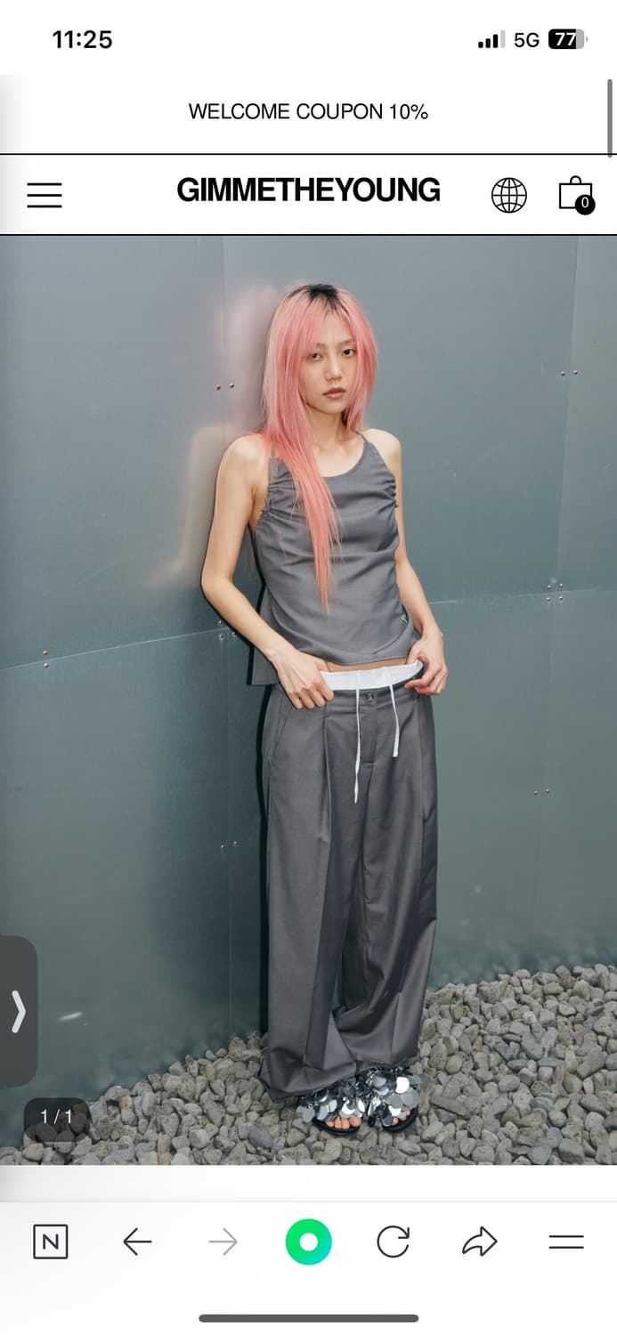 【Gimmetheyoung】G_LAYERED FORMAL PANTS Gimmetheyoung 김미더영
