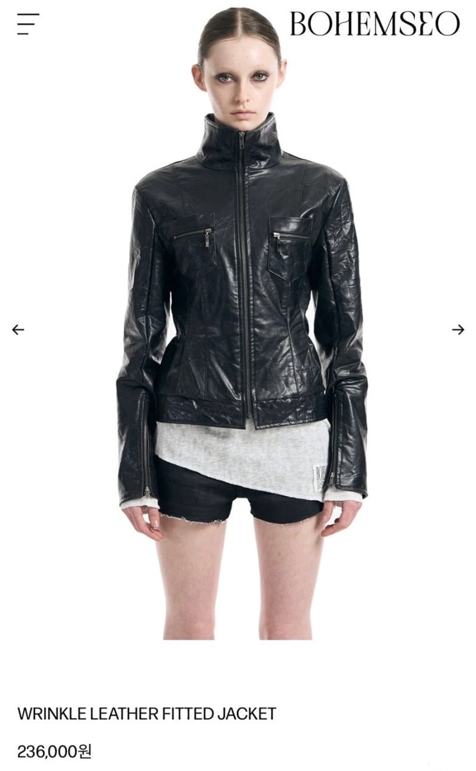 BOHEMSEO BOHEMIAN SEOUL leather jacket | 후루츠패밀리