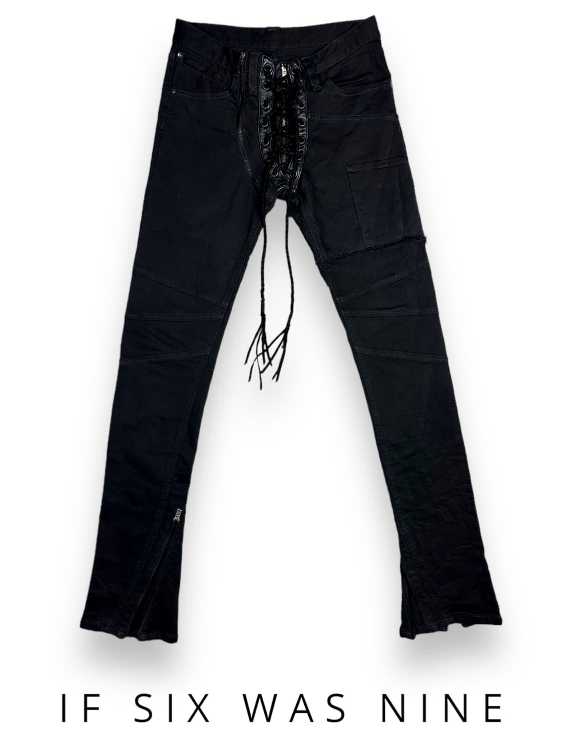 l*様 【美品】IF SIX WAS NINE SBCM-9 茜染め レースアッ