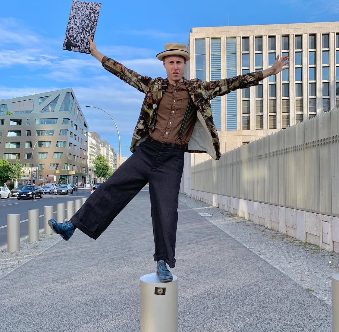 美品 Paul Harnden ポールハーデン リネン サスペンダーパンツ M Paul Harnden - 【美品】 Paul Harnden / ポールハーデン