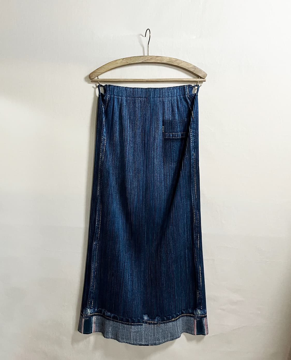 ISSEY MIYAKE PLEATS PLEASE denim skirt | 후루츠패밀리