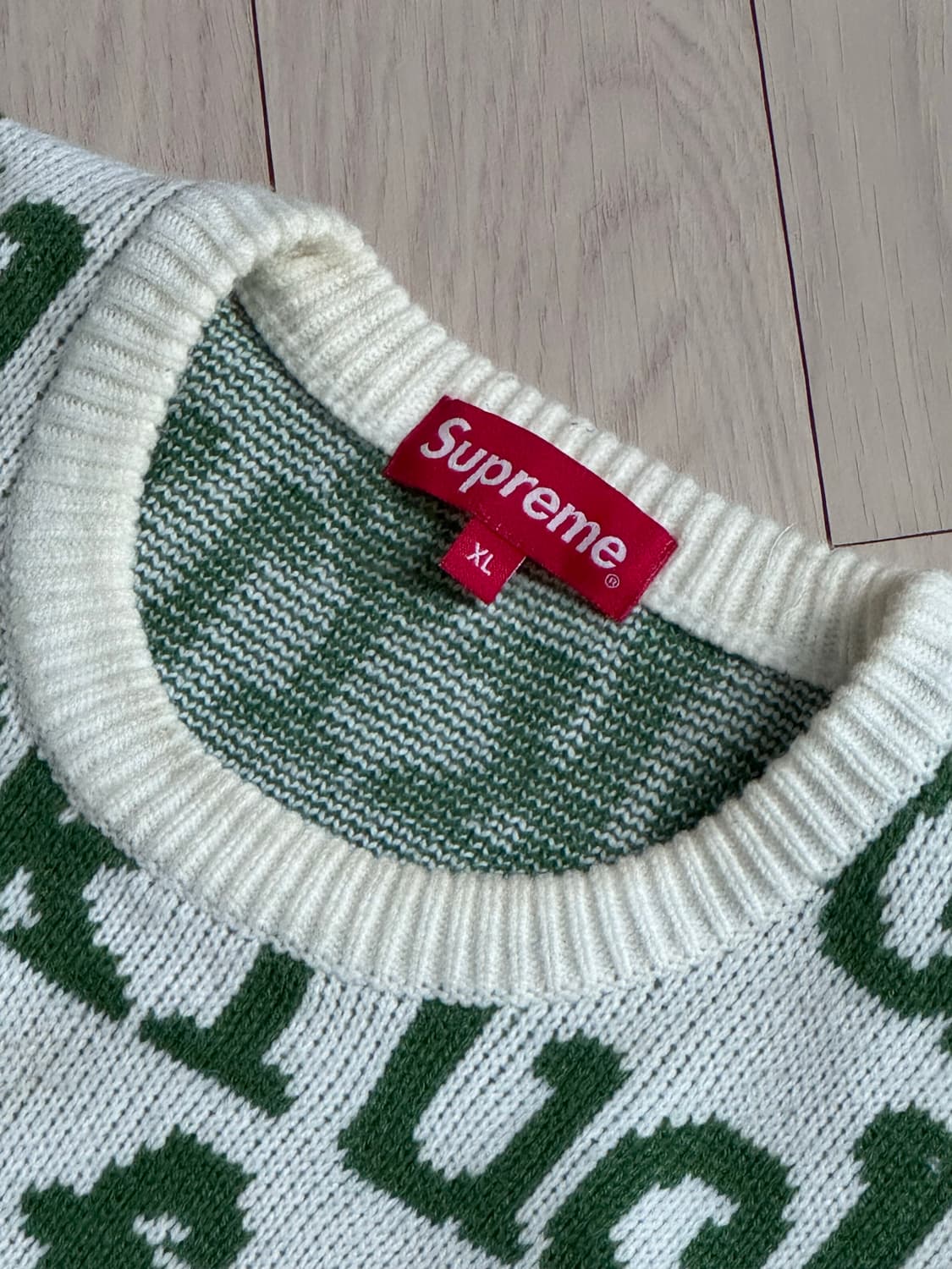 Supreme fuck sweater white XL Supreme Fuck Sweater Supreme Fuck