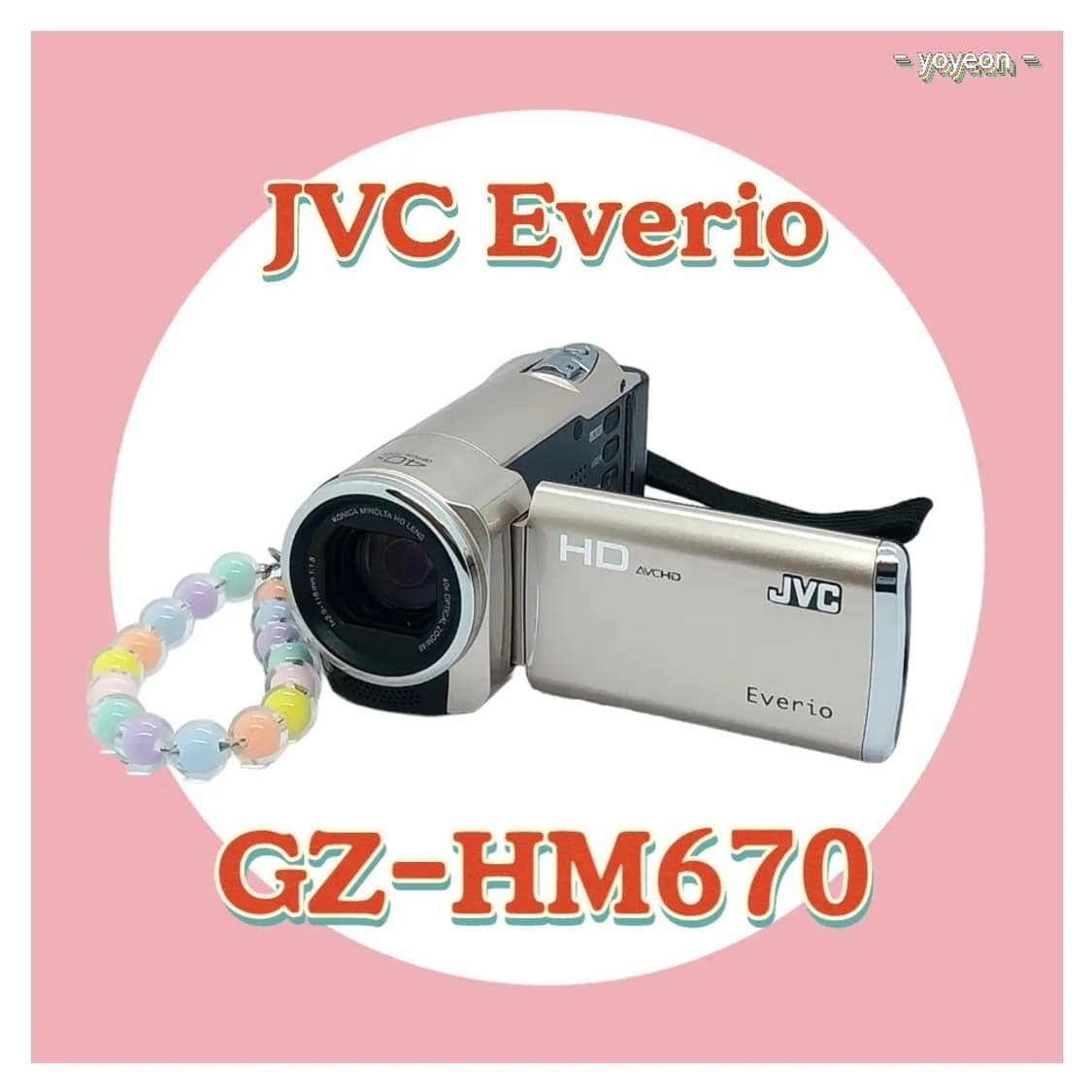 JVC　GZ-HM670　化粧箱付き ハイビジョンメモリームービー“Everio（エブリオ）”「GZ‐HM670