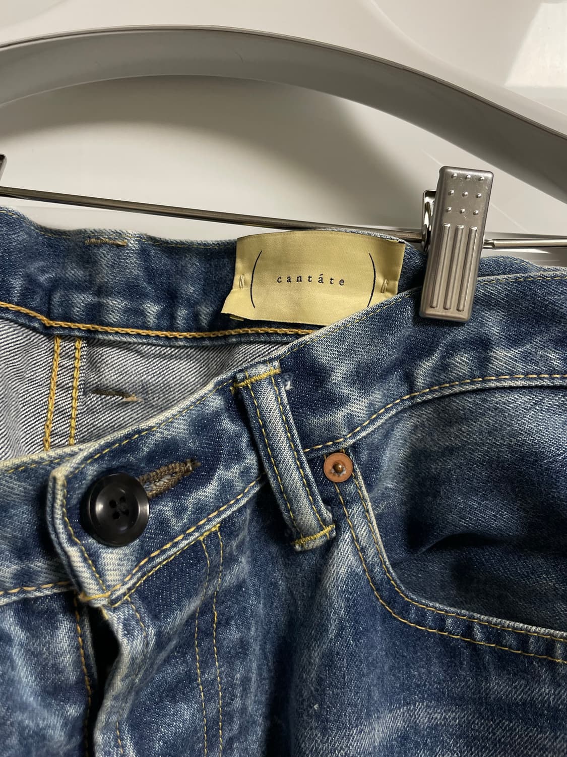 30] cantate denim 1955 trousers bleach | 후루츠패밀리