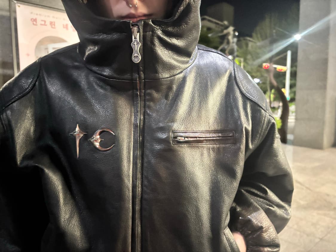 【ラスト1品‼️】ブラック ボンバージャケット thug club Sサイズ ラスト1品‼️】ブラック ボンバージャケット thug club Sサイズ ラスト