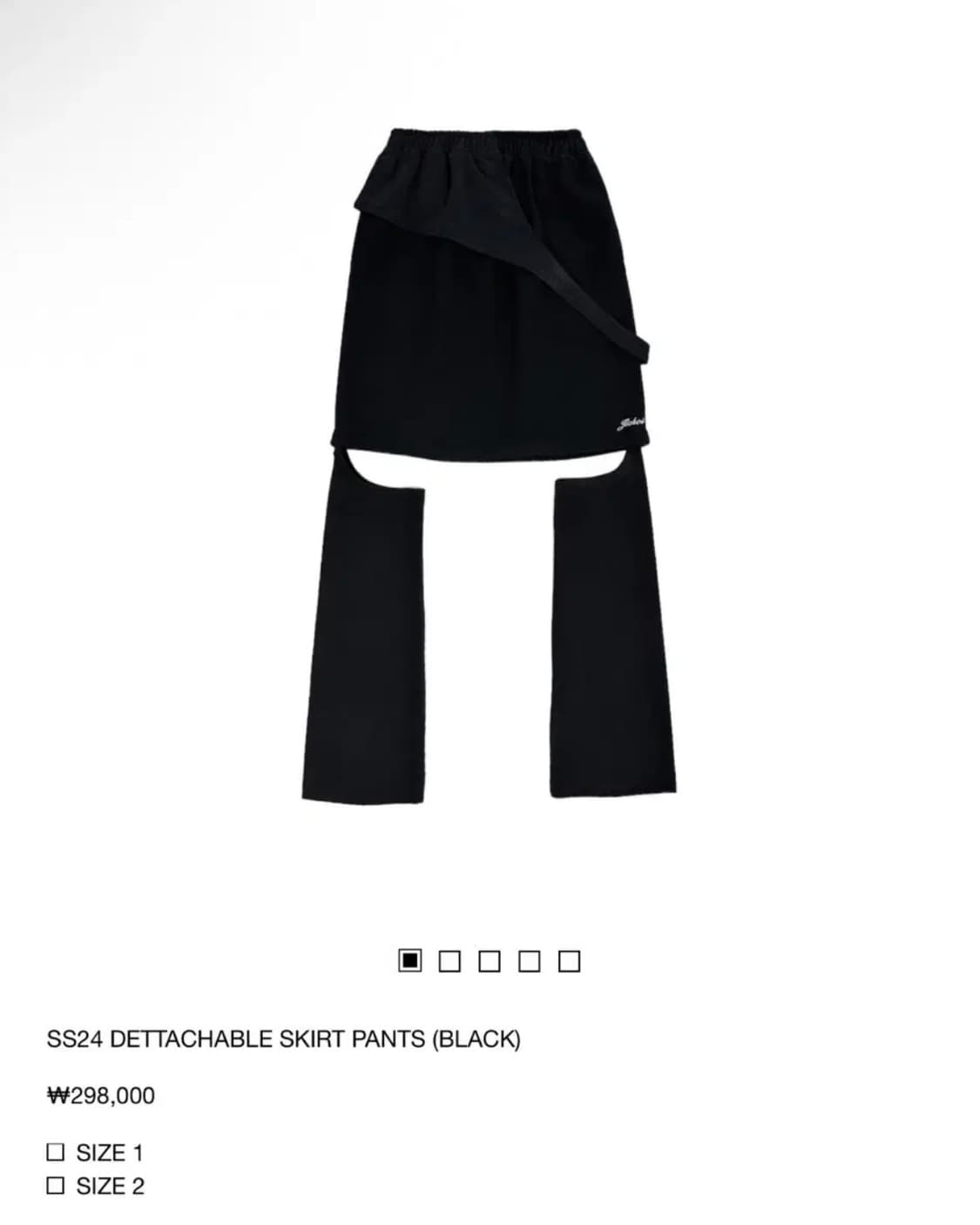 スカート jichoi SS24 DETTACHABLE SKIRT PANTS jichoi SS24 DETTACHABLE SKIRT PANTS ☆韓国の人気☆【SUNNEI