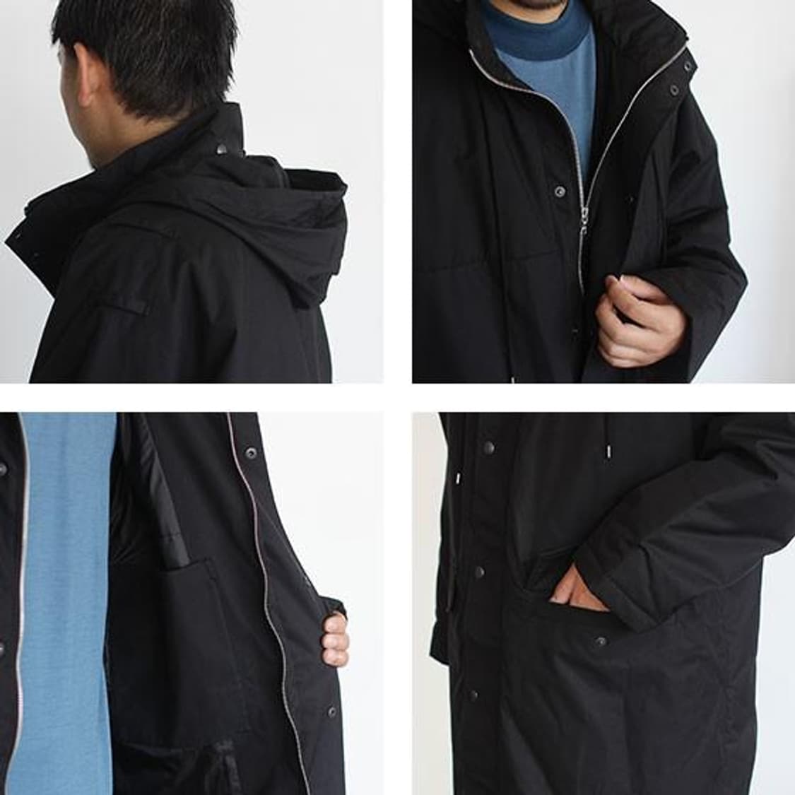 ジャケット・アウター AURALEE FINX POLYESTER HOODED COAT Namu Shop - Auralee Fine Polyester Chambray Down Coat