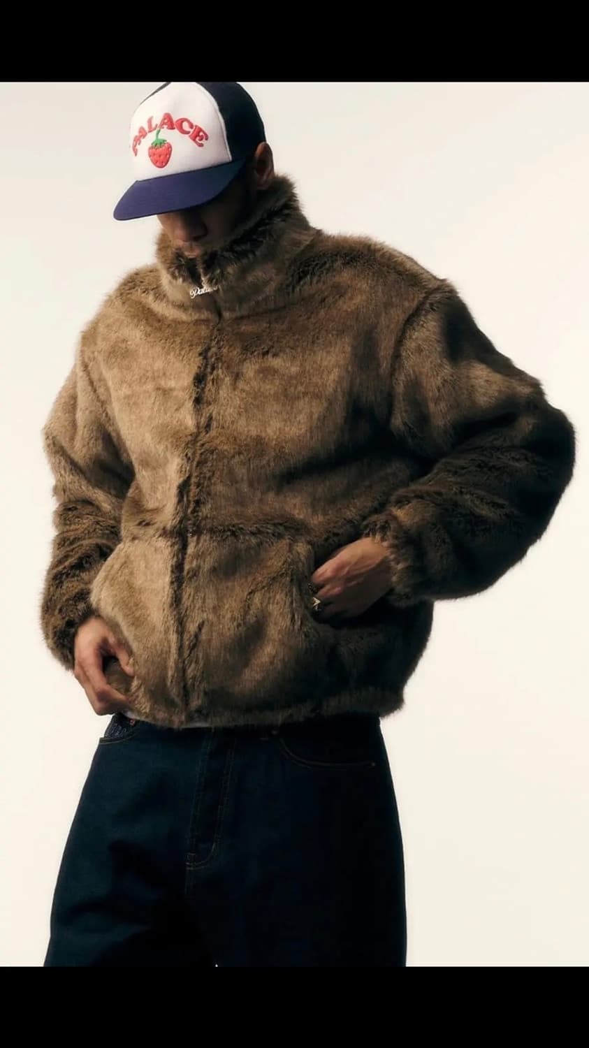 Palace Furry Trucker Jacket Palace Faux Fur Jacket | 후루츠패밀리