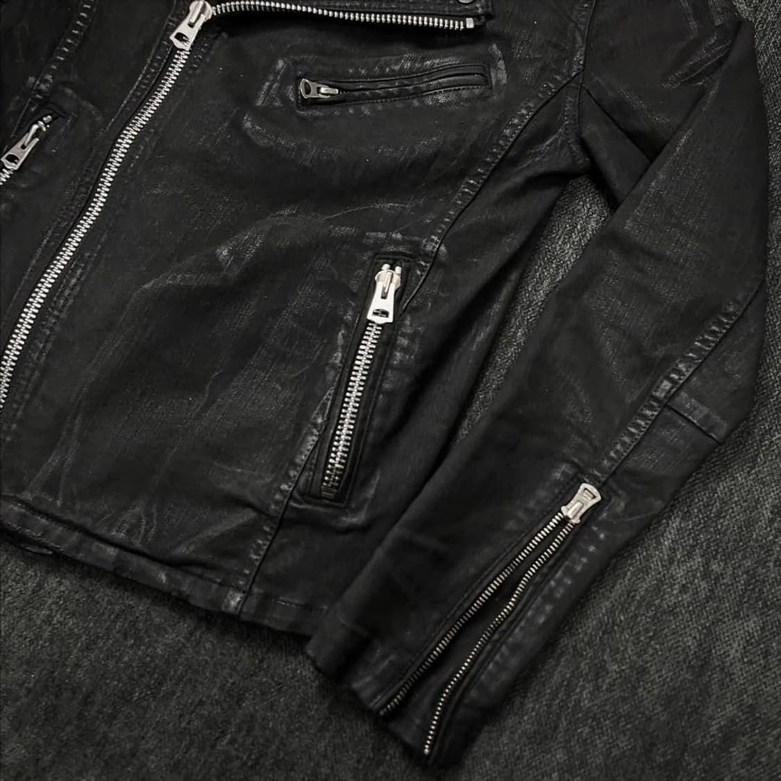 CIVARIZE archive Black wax coated jacket | 후루츠패밀리
