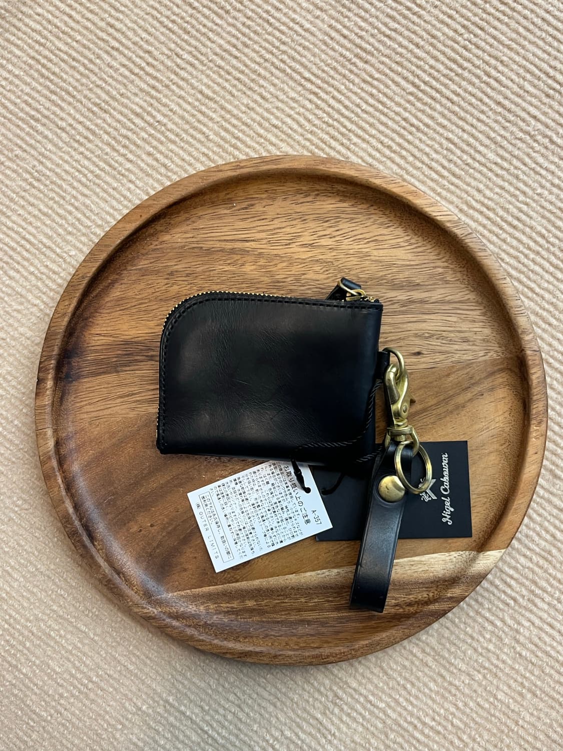 小物 nigel cabourn COIN CASE PEAT LABEL 새상품] 나이젤 카본 코인 케이스 PEAT LABEL | 후루츠패밀리