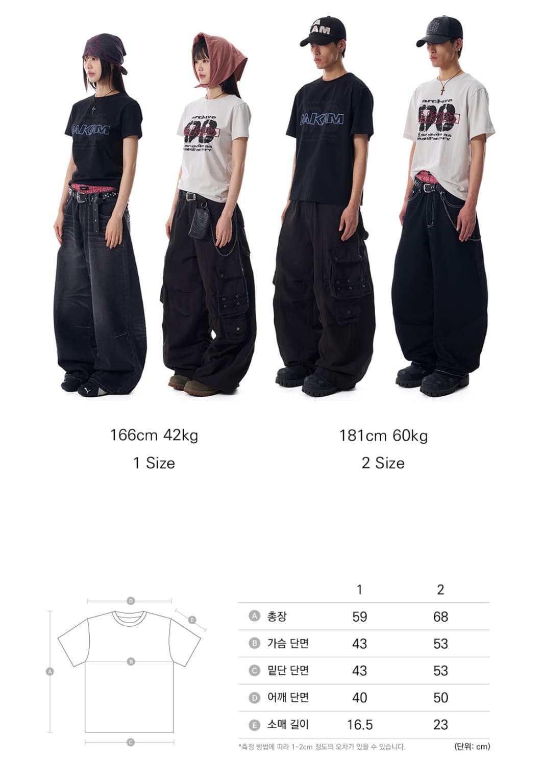 1size) 아캄 반팔 Painted 98 Half Top | 후루츠패밀리