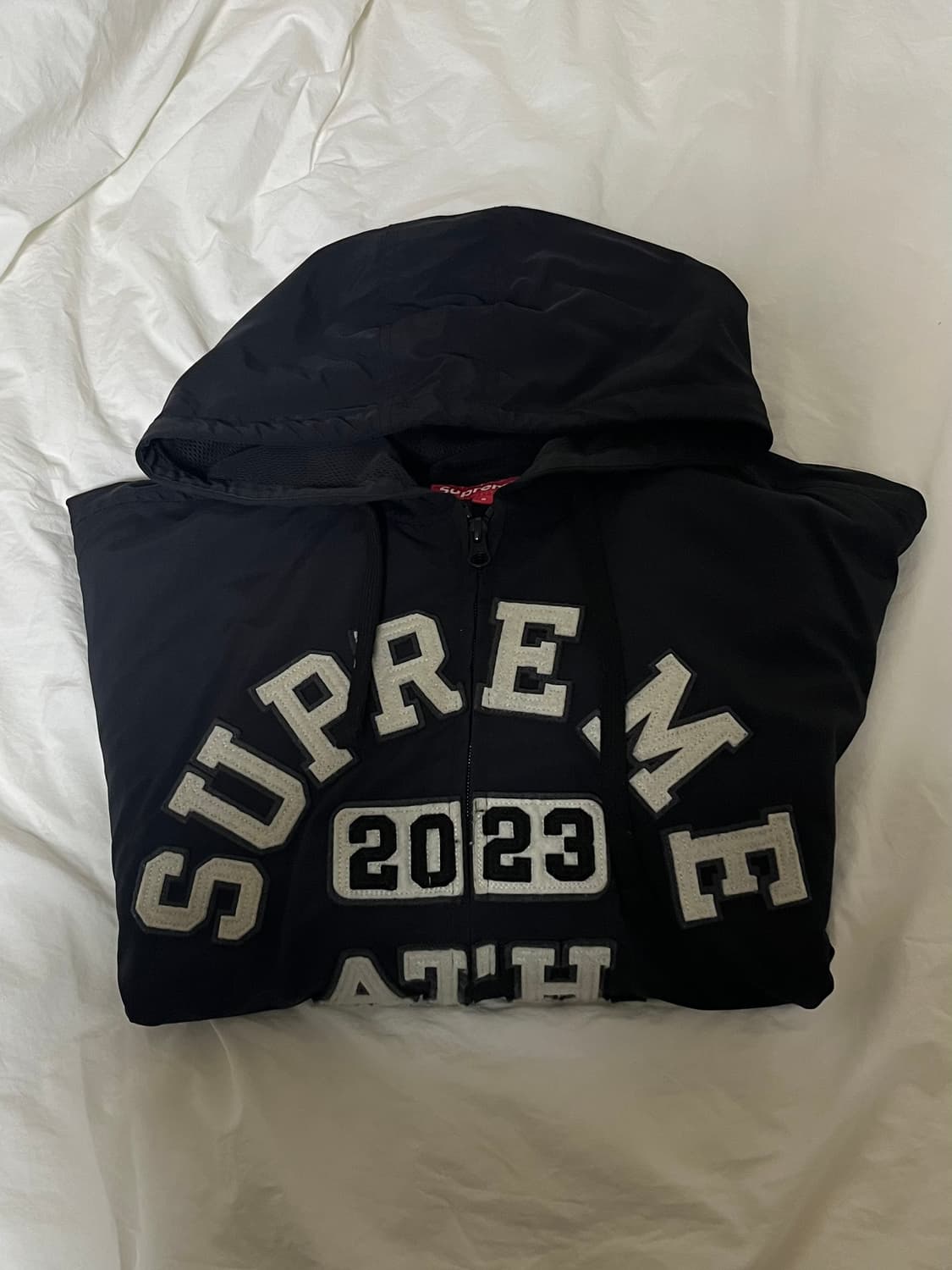 Supreme applique hooded jacket | 후루츠패밀리