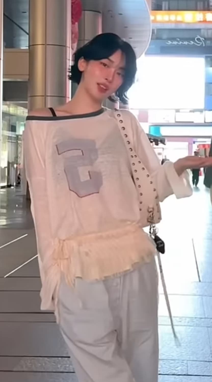 トップス Open Yy NO. 5 OVERSIZED LINEN TEE OPEN YY