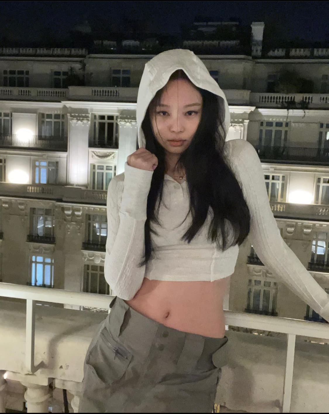 1 Hyein seo hooded crop top | 후루츠패밀리