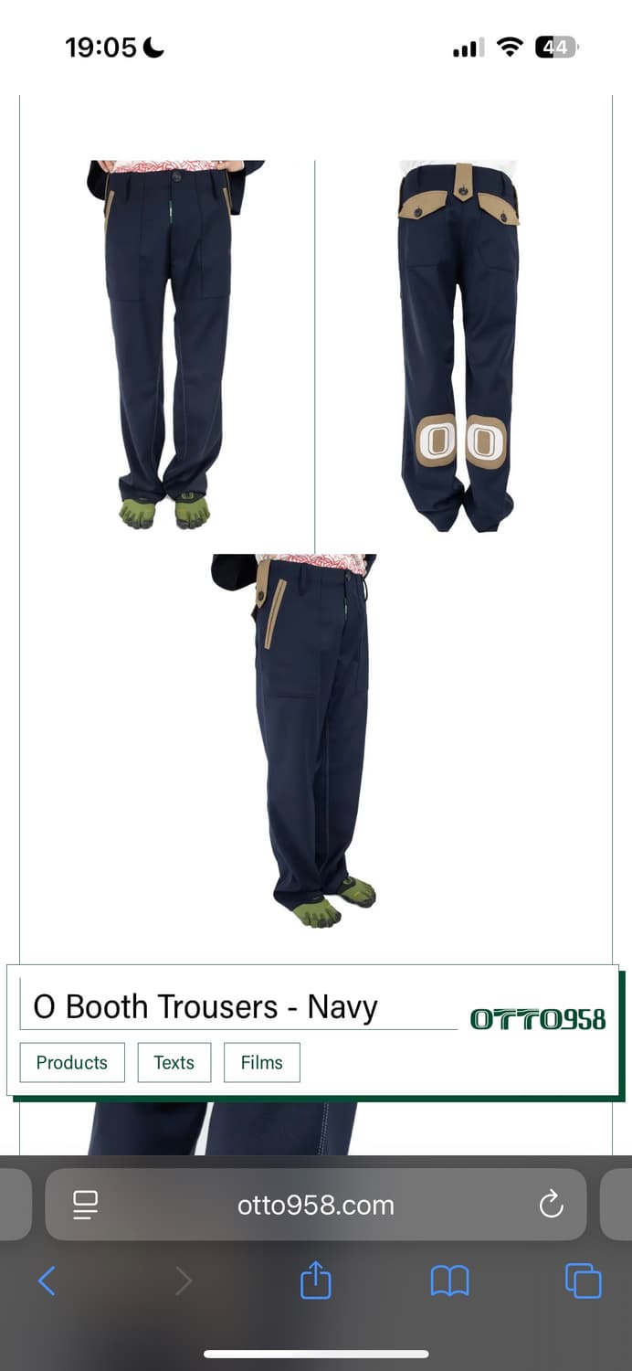 Otto 958 O Booth Trousers - Navy | 후루츠패밀리