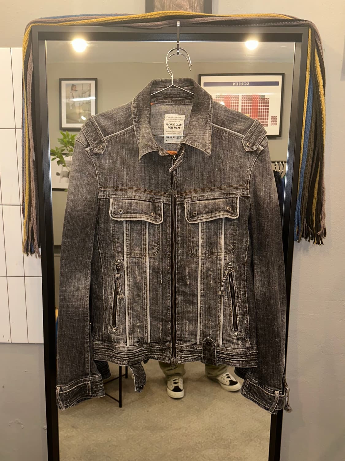 Nicole Club For Men coating denim jacket Nicole Club for Men Denim