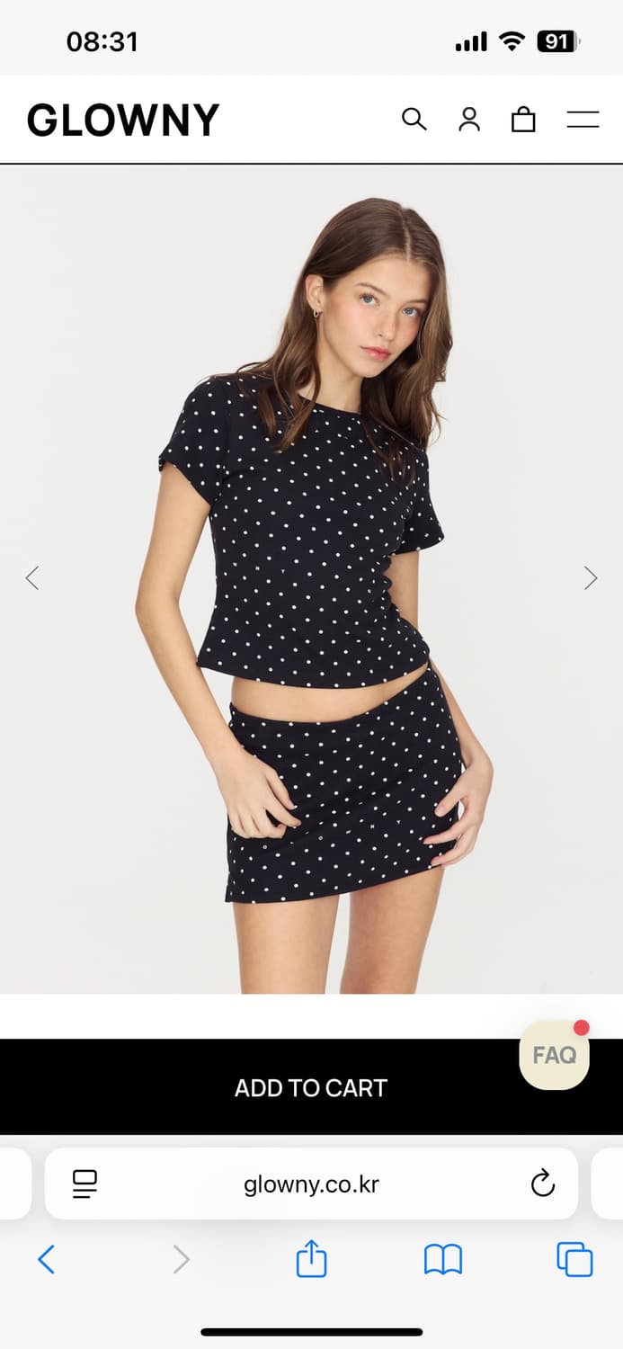 ★GLOWNY★WILD MINI SKIRT (ONYX FLECK)★正規品/韓国直送料込 글로니 WILD MINI SKIRT (ONYX FLECK) | 후루츠패밀리
