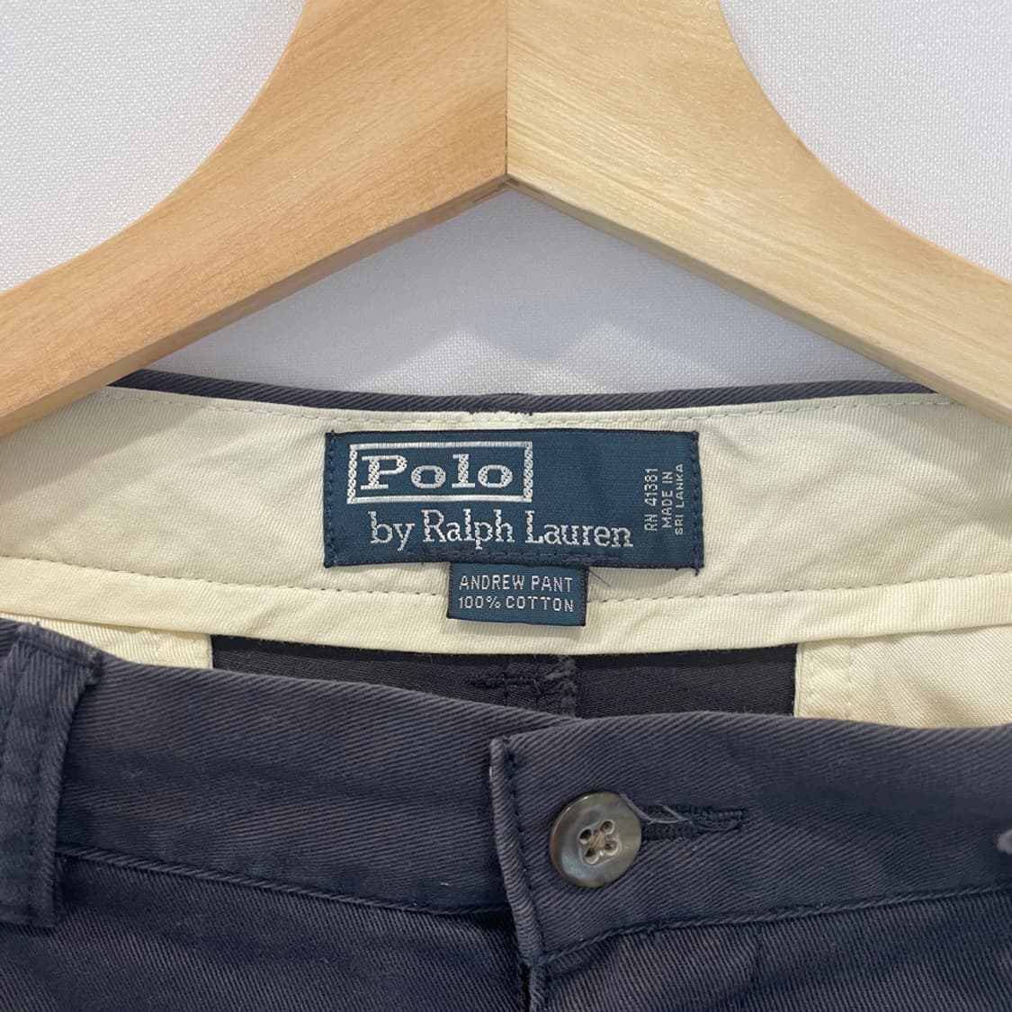 POLO CHINO 2tuck MADE IN USA 34×32 Polo by Ralph Lauren 2-Tuck