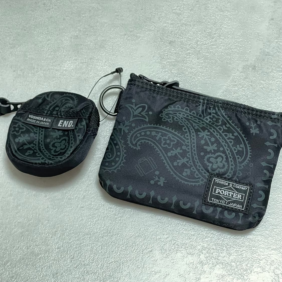 Porter x END. Neck Wallet & Pouch Black | 후루츠패밀리